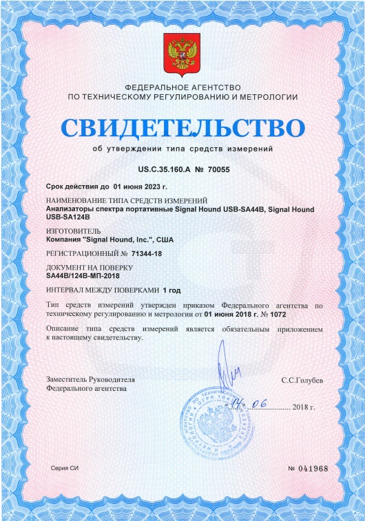 Certificate US.C.35.010.A № 51316
