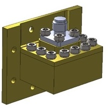 Коаксиально-волноводный переход РК-КВП-WR75-8/17